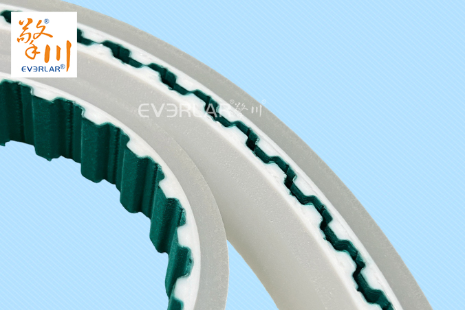 齒面綠布同步帶加透明PU耐磨防滑食品包裝生產(chǎn)線傳動(dòng)帶聚氨酯齒形帶