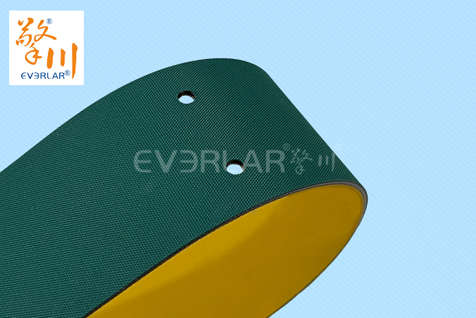 黃綠片基帶加打孔低噪音抗撕裂印刷紡織包裝行業(yè)高速傳動(dòng)帶